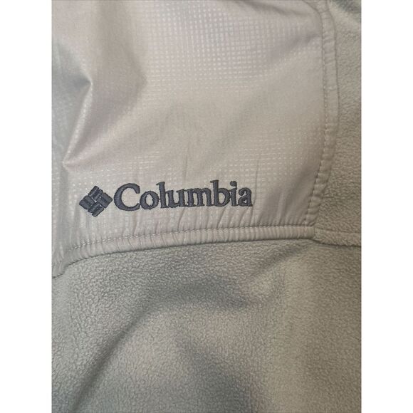 Vintage 2000s Y2K‎ Champion Fleece Jacket Coat Full Zip Up Mens L Tan - Picture 3 of 5